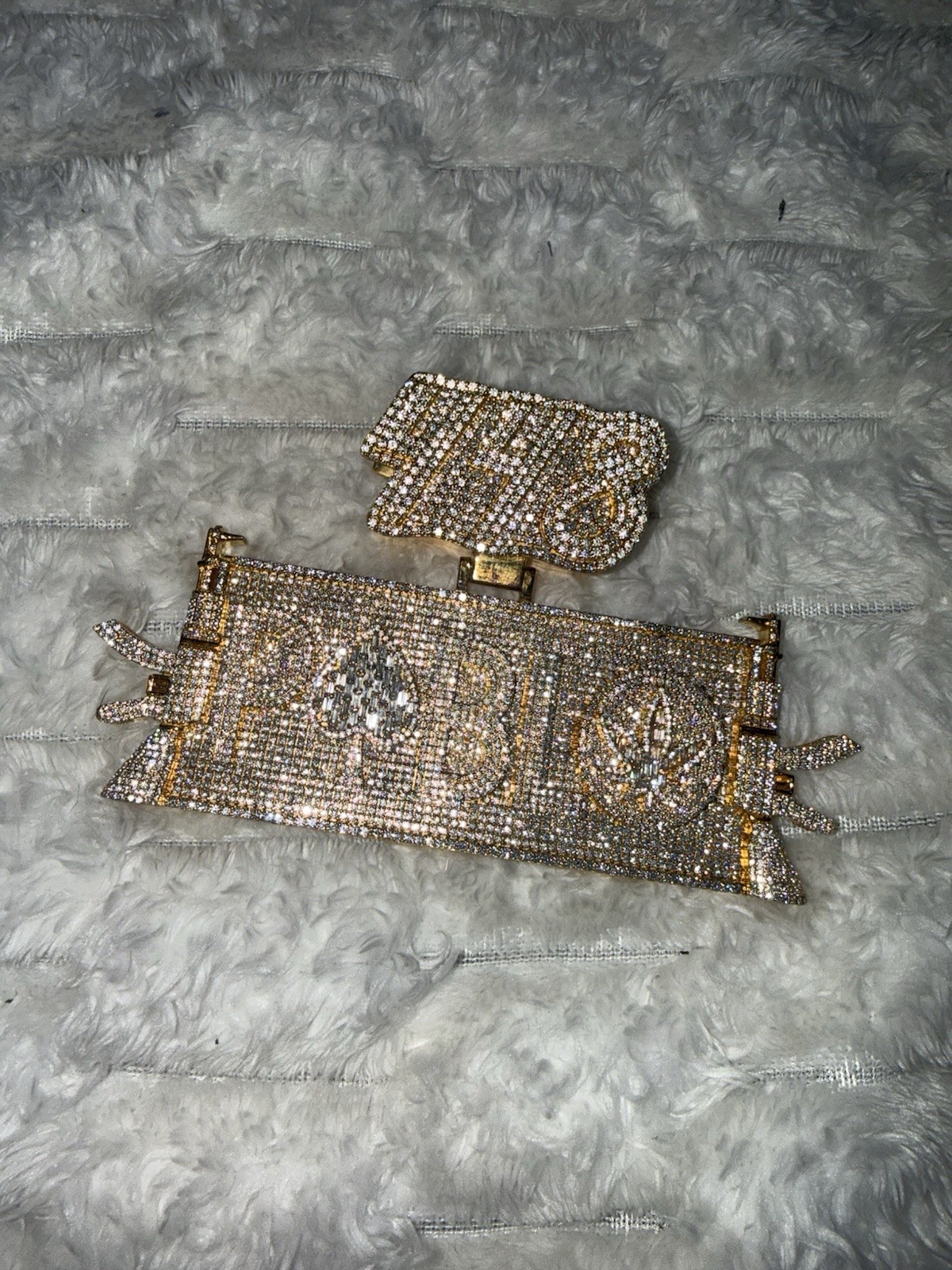 Custom Pablo Escobar Moissanite Pendant 2”x5” | 100g+ Gold Plated