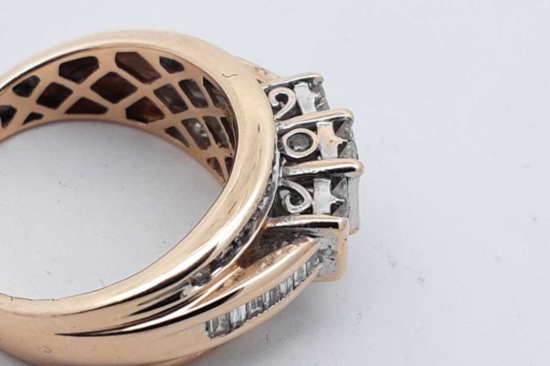 1.26cttw Diamond 10k Yellow Gold Ring 4.3 Grams Size 5.25 Eb0526rxzsa