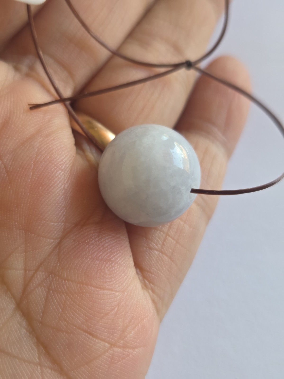 Natural Burmese Jadeite Jade Round Bead 16mm