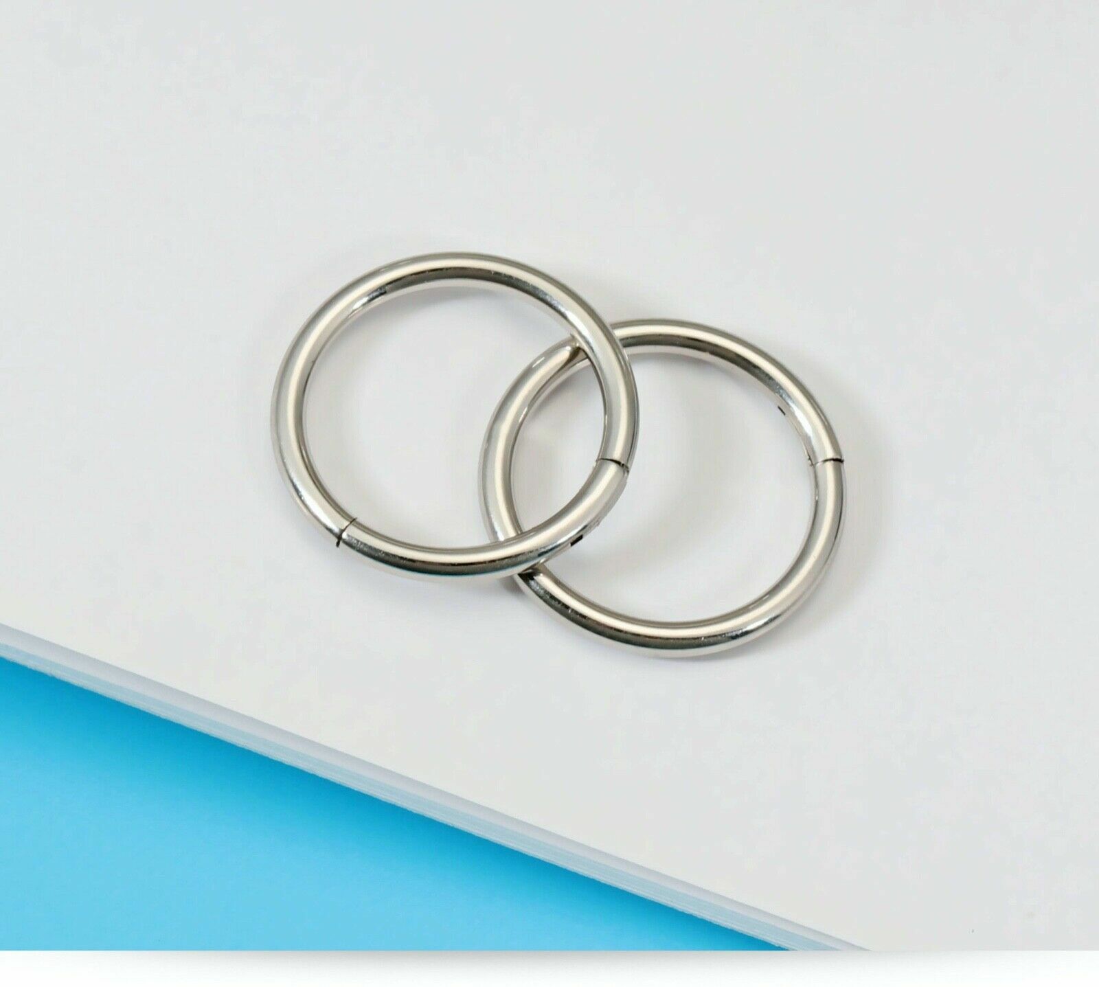 Surgical Steel Hinged Segment Hoop Ring Sleeper Lip Ear Nose Body Piercing 1PC