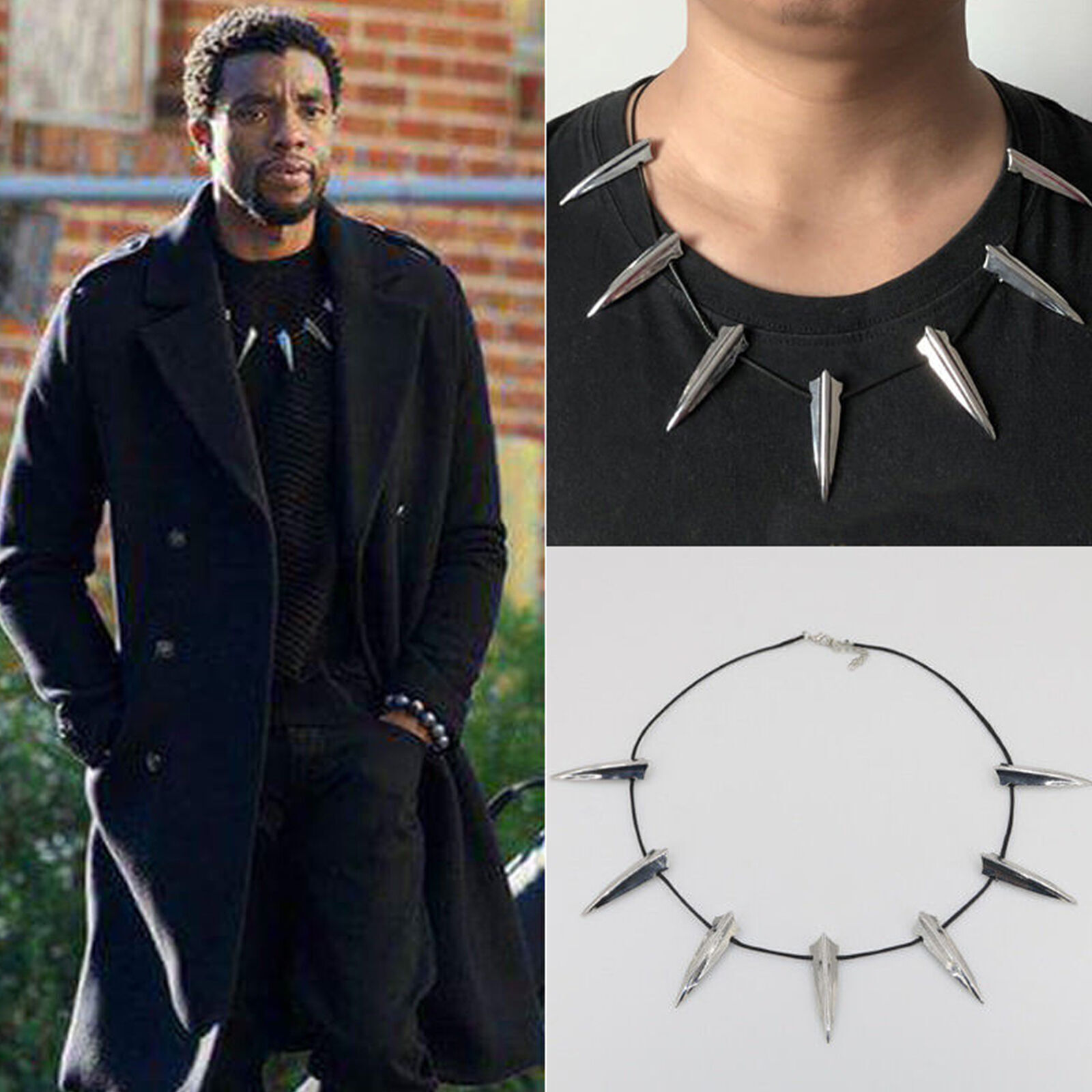 Black Panther King T’Challa Claw/Paw Necklace Marvel Avengers Cosplay Jewelry