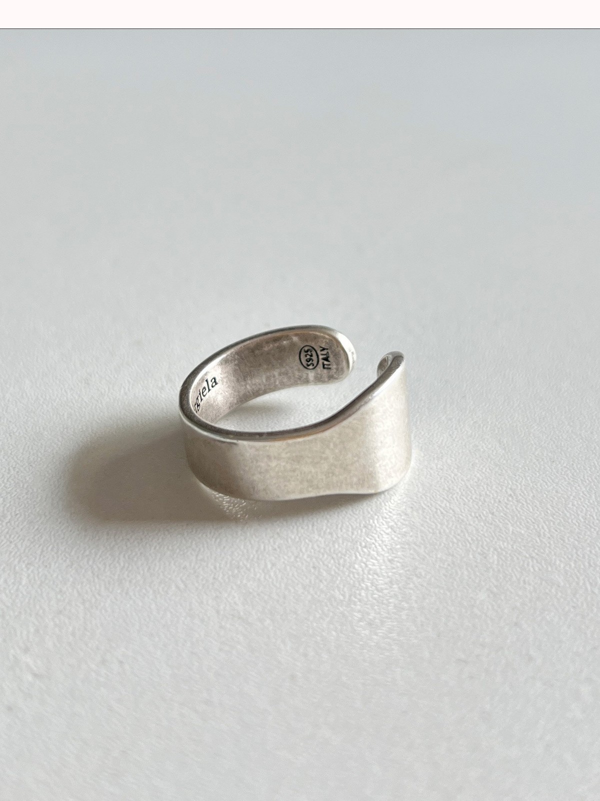Maison Margiela – Tabi Brushed Silver-Tone Ring – Silver