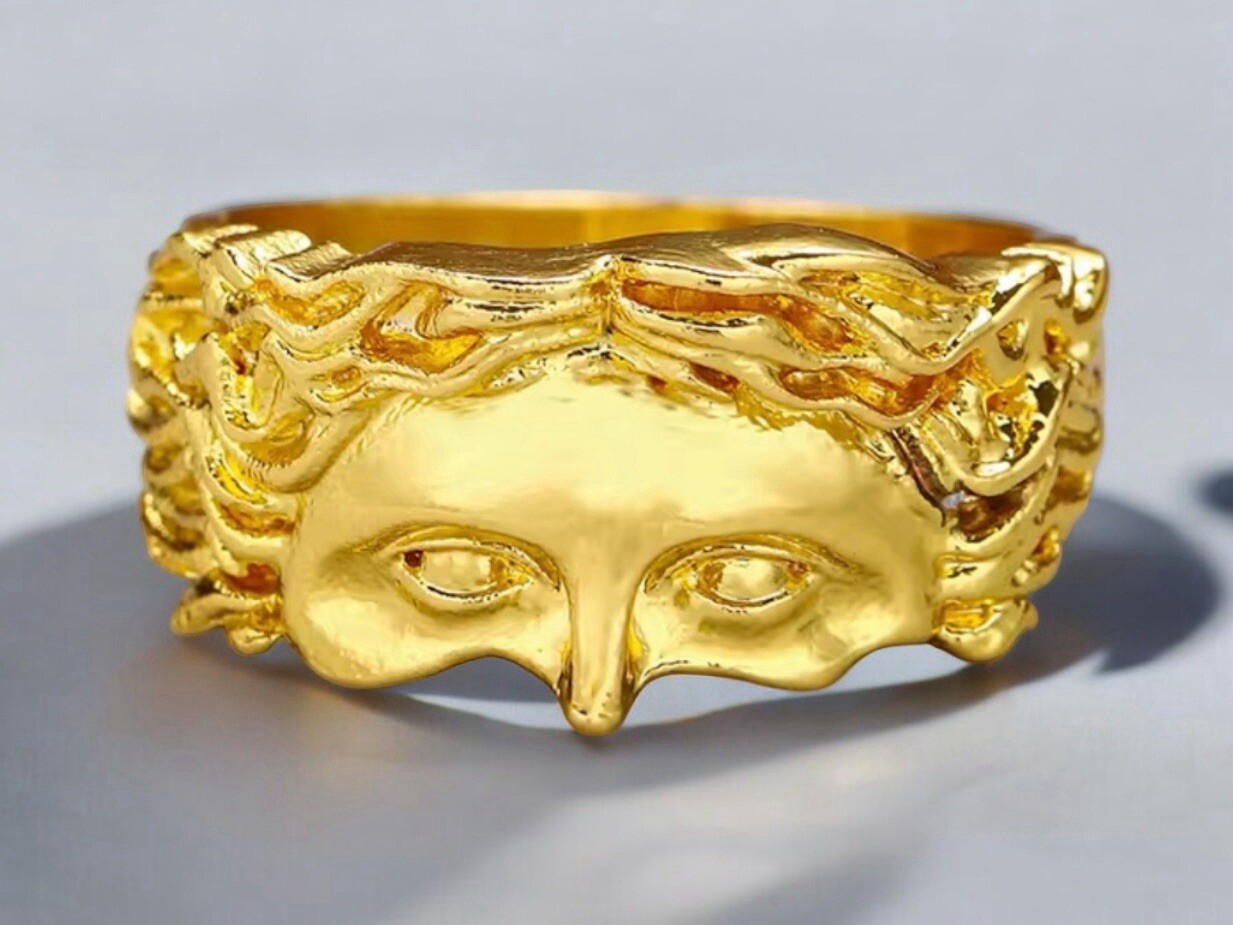 Golden Aphrodite Ring, Venus Ring, Goddess Venus Gold Ring, Venus de Milo Ring