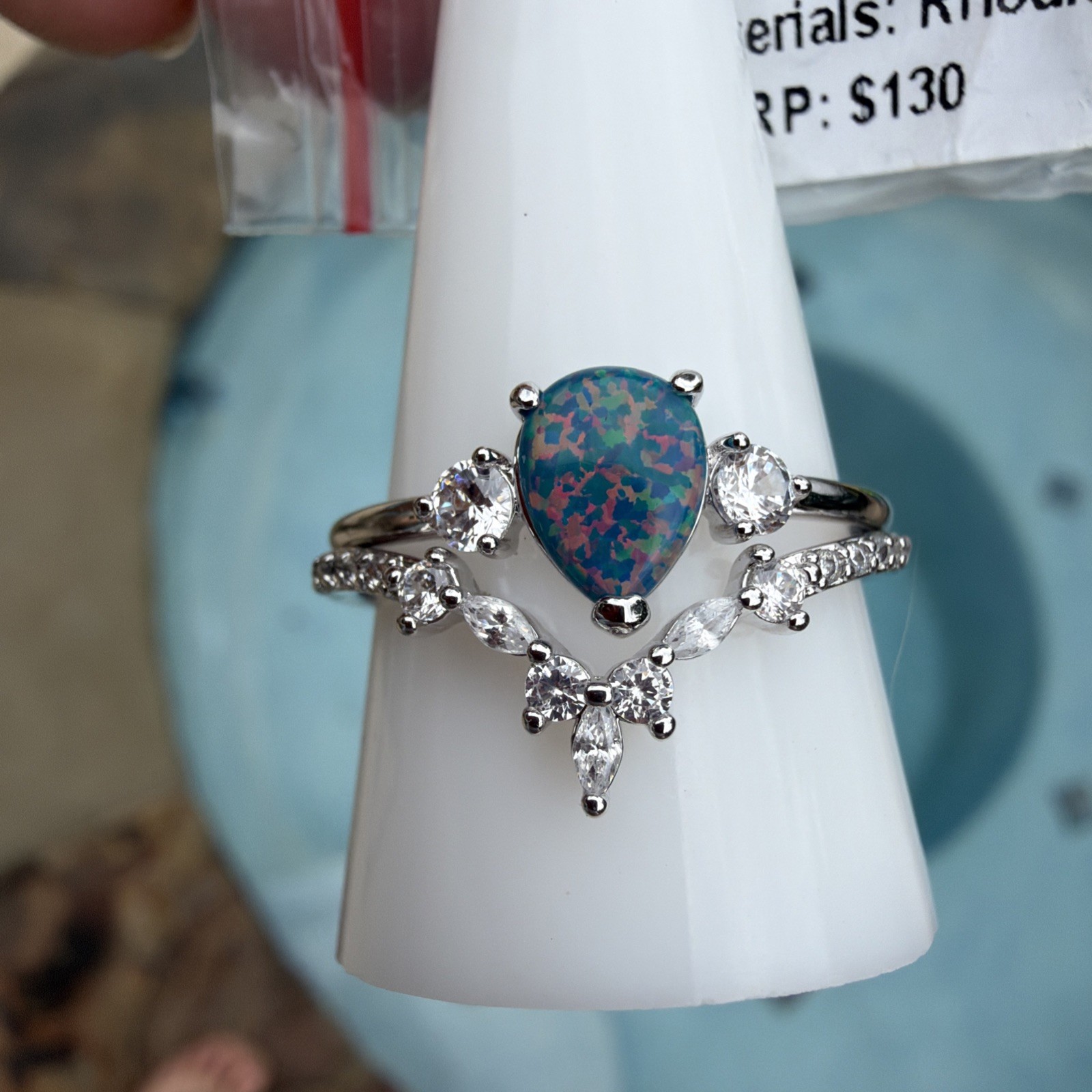 Bomb Party RBP8273 October 2024 Imagination Is Key Lab Black Fire Opal Ring 11