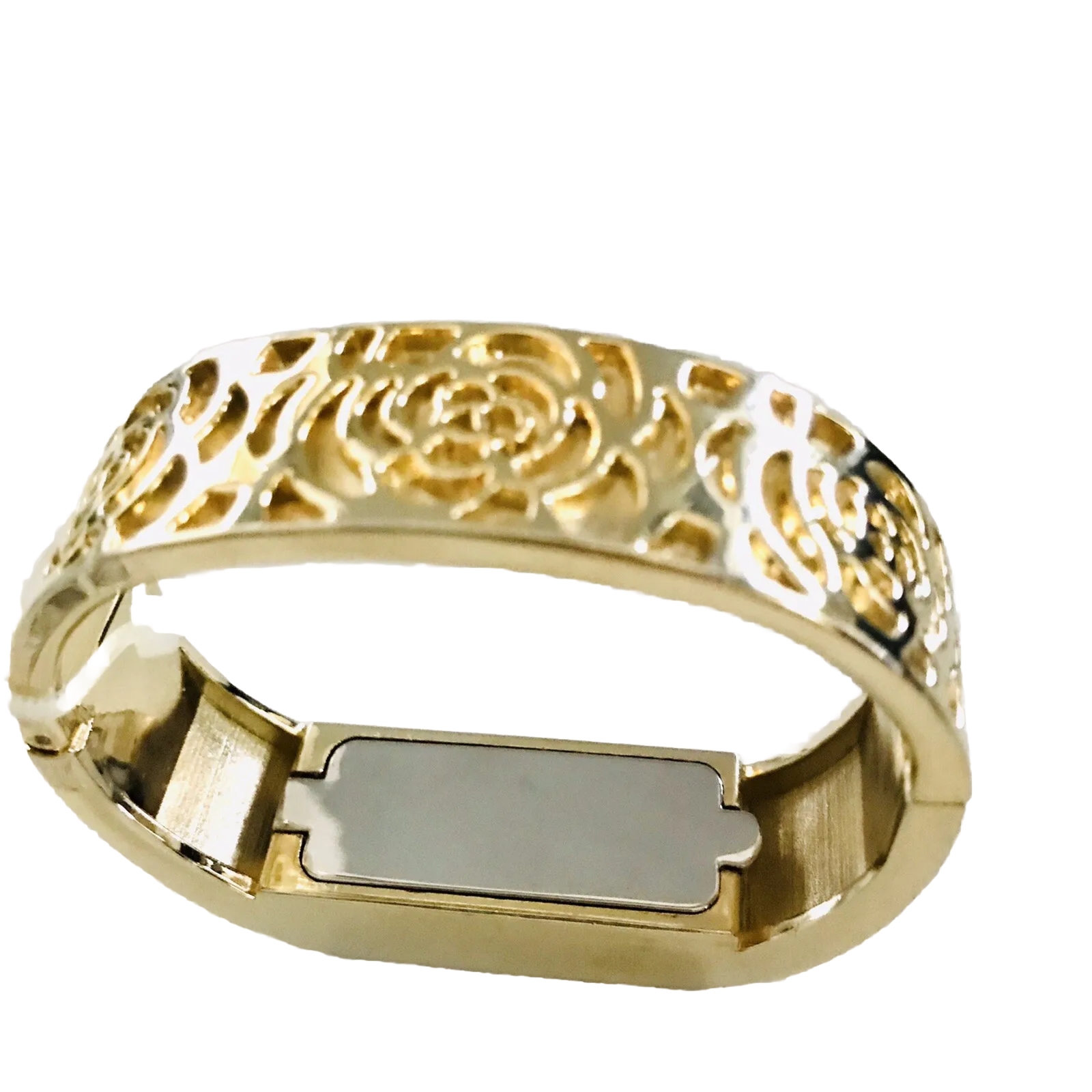 Charming Charlies fitness tracker holder Clamper bracelet GOLDTONE J619