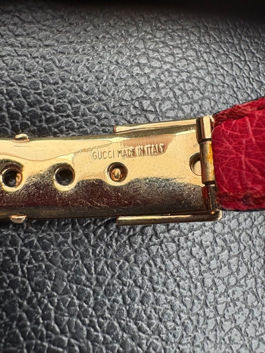 Gucci Bracelet Authentic OLD GUCCI Leather Gold Bangle 19.5cm From Japan