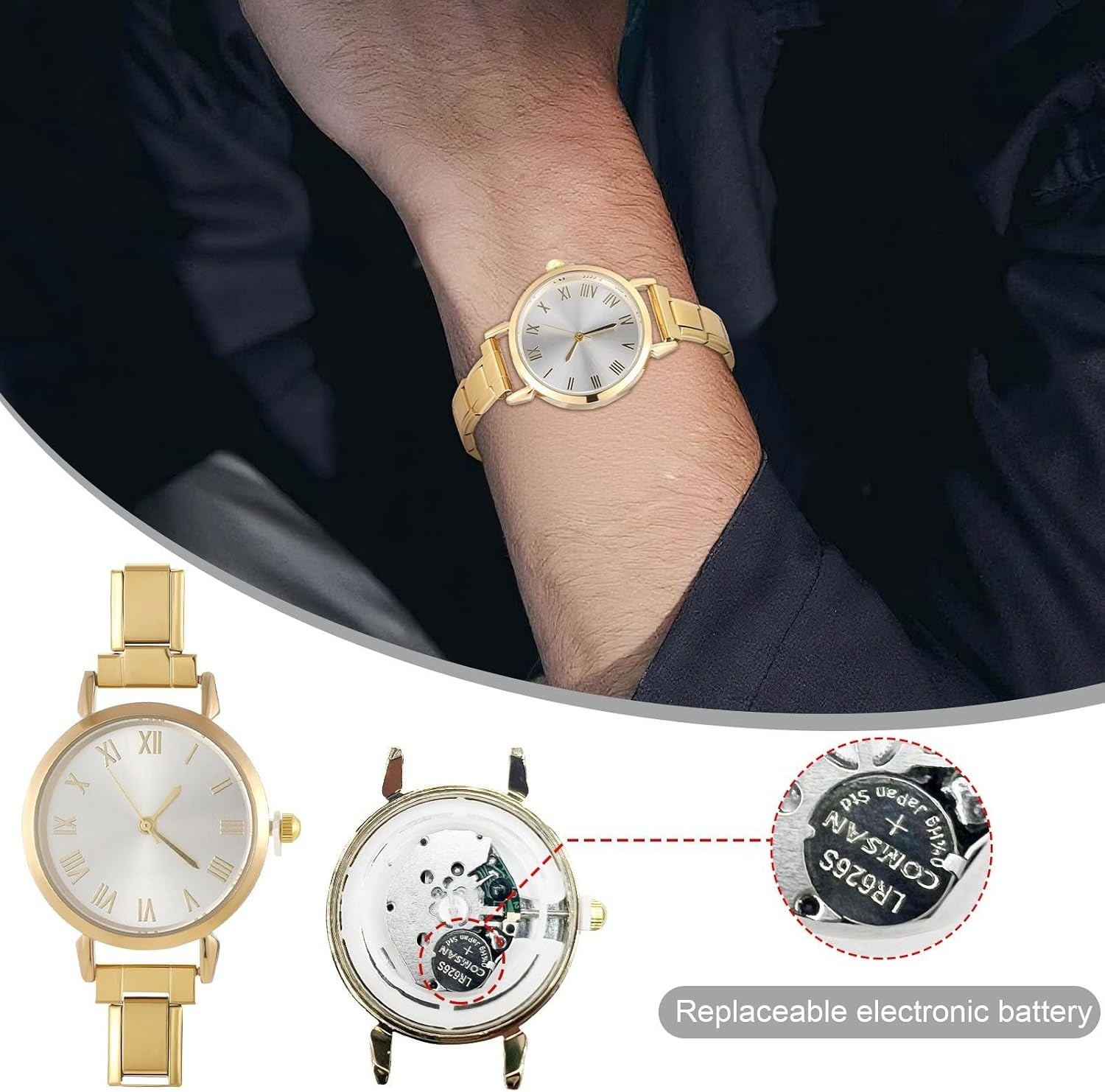 Stylish Star-Themed Italian Charm Watch – Effortless Assembly & Personalization