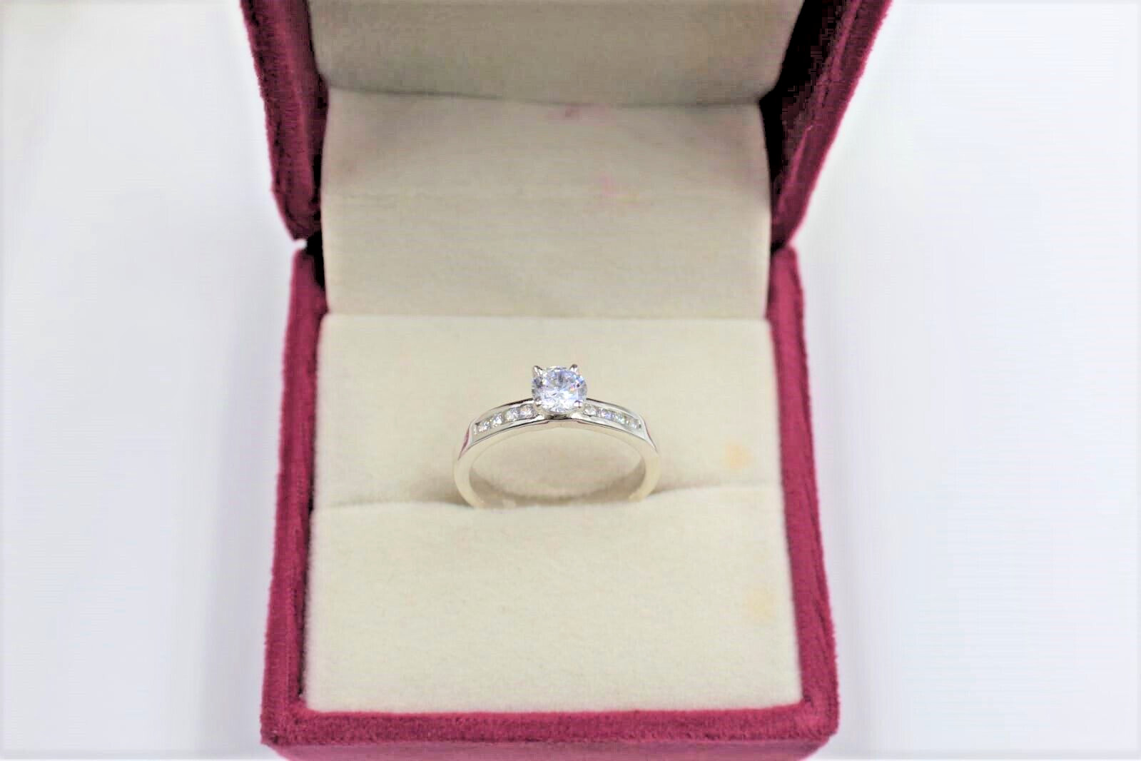 Handmade Round Moissanite Ring – 925 Sterling Silver – Mother’s Gift Jewelry