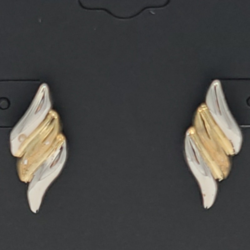 Area Stars Silver Gold Multicolor Wave Post Stud Earrings ~ NEW