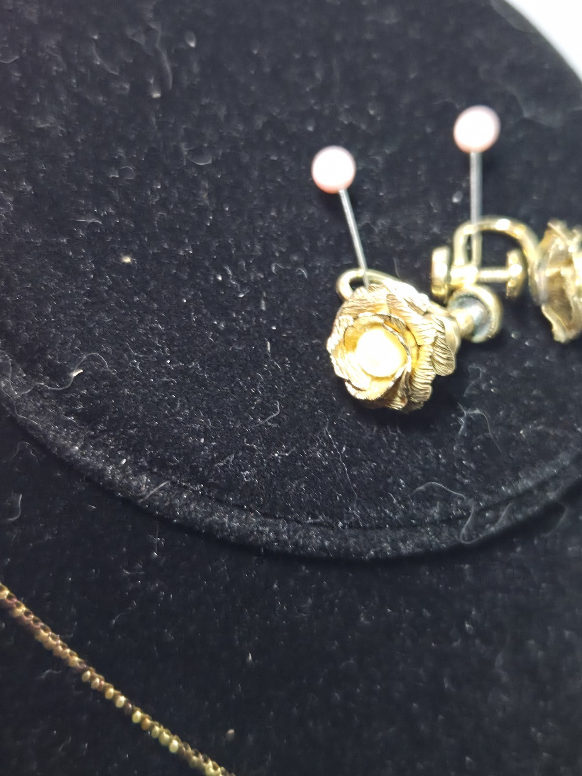 1/20 12k Gold Filled Necklace And Screw On Earring Set Unbranded Chain Unmarked