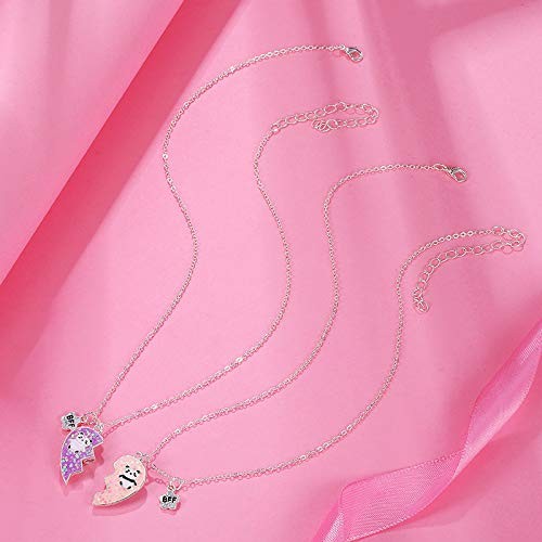 COLORFUL BLING 2Pcs/Set Best Friends Broken Heart Puzzle Rainbow Koala Pendan…