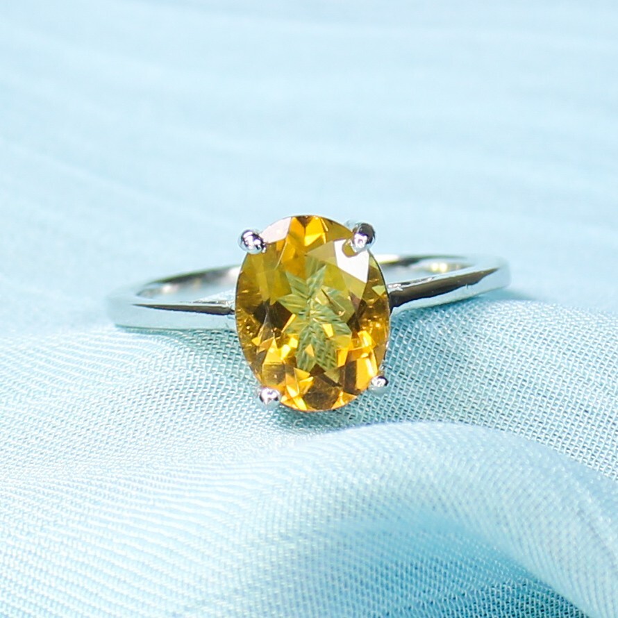 Natural Citrine Ring Vintage Ring With 925 Sterling Silver Available ALL SIZE