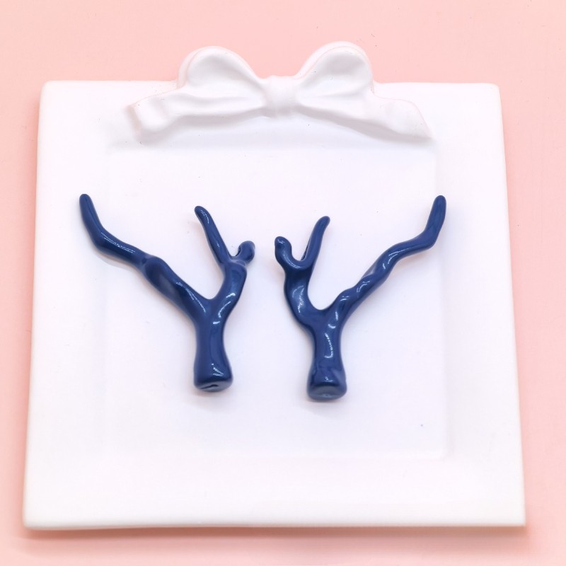 New acrylic tree branch bead hairpin headband necklace earrings accessories
