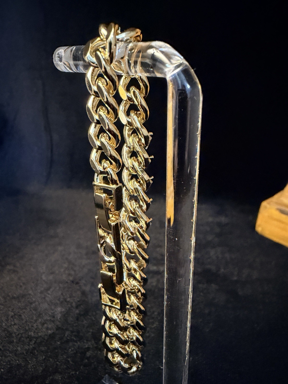 Iced out 14k gold filled 7MM Cuban bracelet AAA CZ Statement Piece 6.5-7.5 in