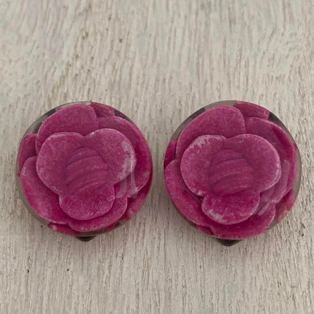 CHANEL, Earrings, 00T, Camellia Pink, from Japan