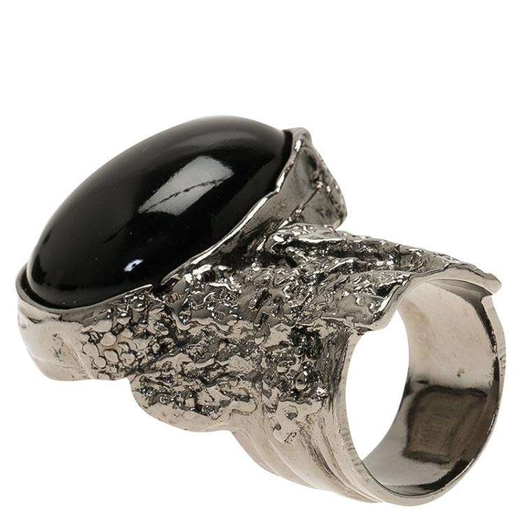Yves Saint Laurent YSL Arty Ring size 6 Magenta