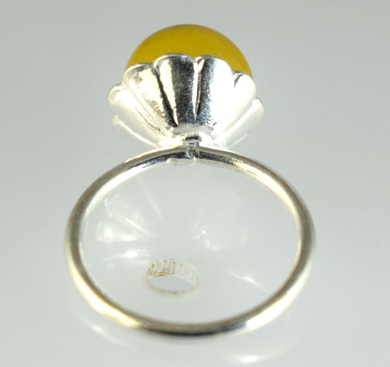 Anniversary Present 18.50 Ct Brazilian Yellow Topaz Gemstone Ball Unisex Ring