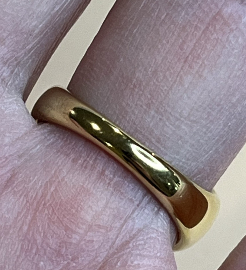 Macy’s New Men’s Stainless Steel Dome Ring 10 mm Wide Polished Band Comfort Fit