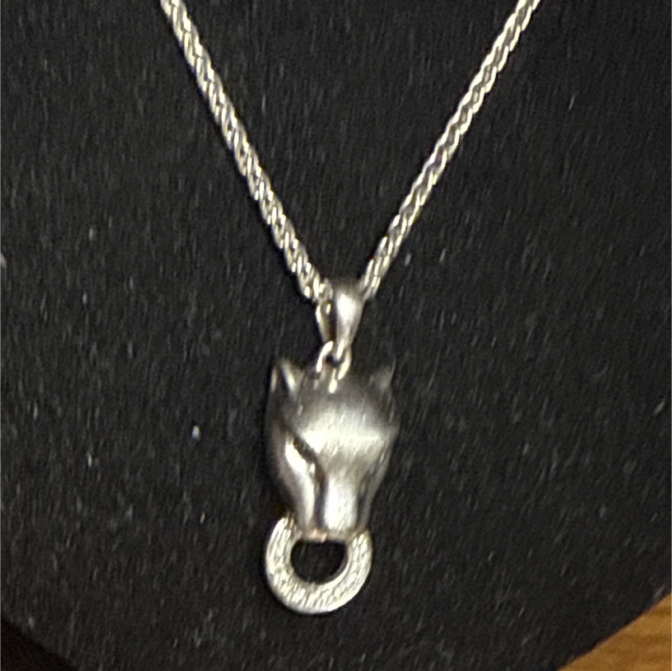 EFFY 925 panther Head Pendant Necklace Rope Chain Green emerald eyes w/diamonds
