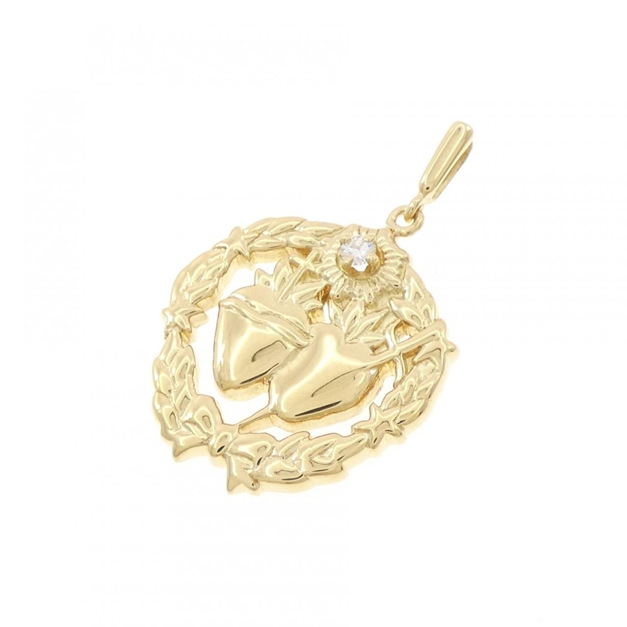 Authentic Mikimoto Diamond Pendant #230-000-348-6244