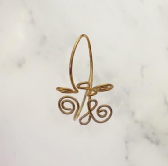 Solid Metal Unique Adjustable Toe Ring Women’s 14k Yellow Gold Plated Silver