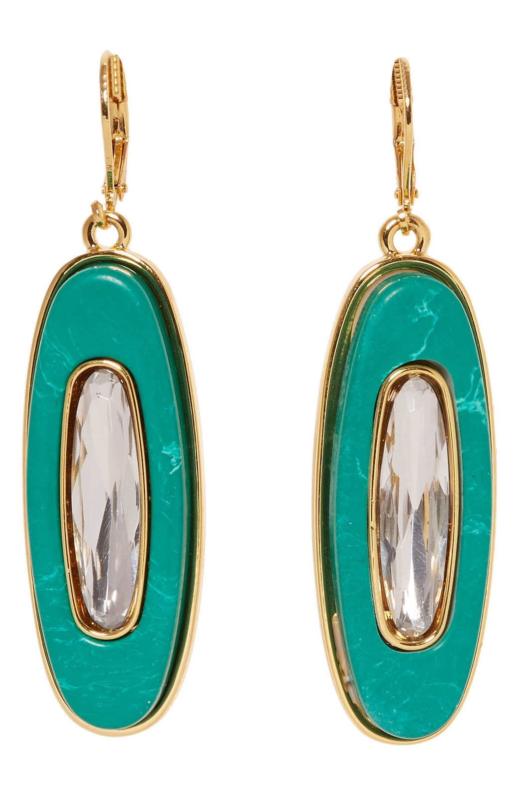 Vince Camuto 275377 Women’s Oval Stone Drop Earrings