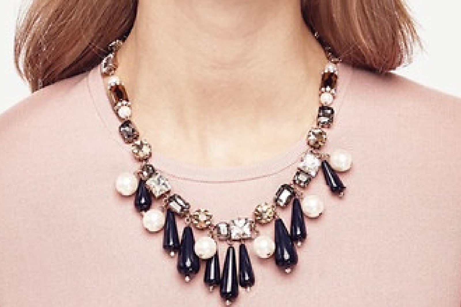 ANN TAYLOR GEOMETRIC STATEMENT NECKLACE NEW WITHOUT TAGS