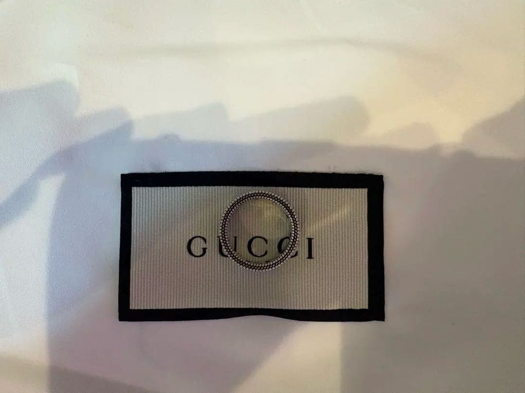GUCCI Square G Ring US Size 6-6.5 Silver Cube Arabesque Beaded Band New Box Set