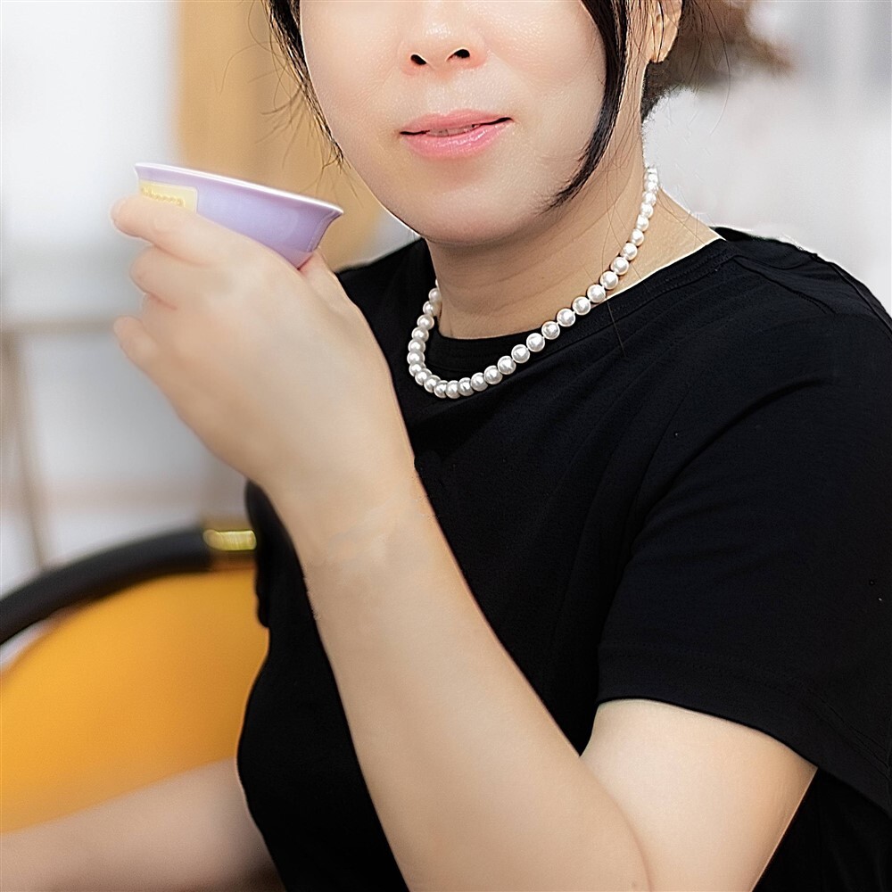 18″ Inch 7-8mm ROUND White Strand Pearl Necklace Cultured Freshwater/