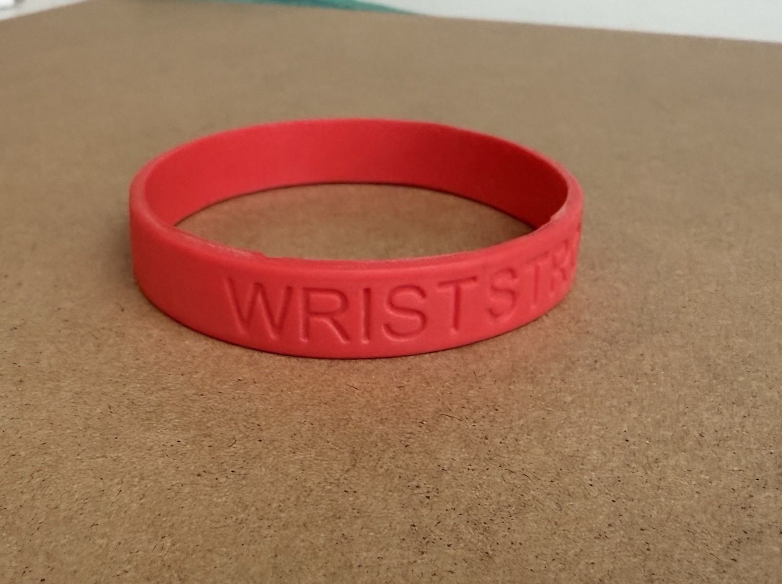 Stephen Colbert Report Red Silicone WRIST STRONG Bracelet, Yellow Ribbon Charity