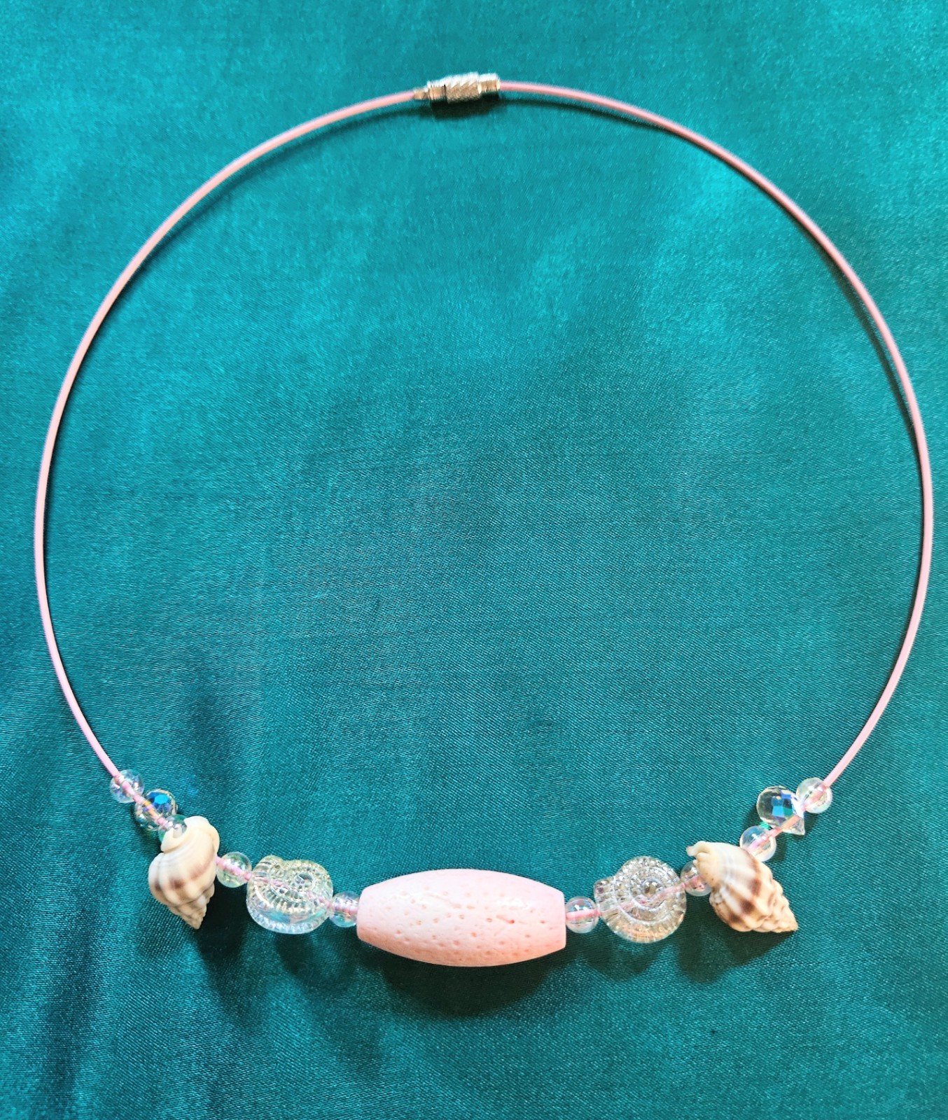 BigTimeRockShow Sea Treasure Real Coral, Irides. Glass Nautilus, Crystals,Shells