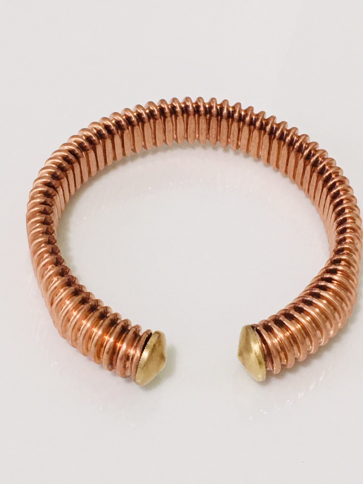 SOLID PURE COPPER THERAPY CUFF BRACELET Adjustable 30g NON MAGNETIC HANDMADE