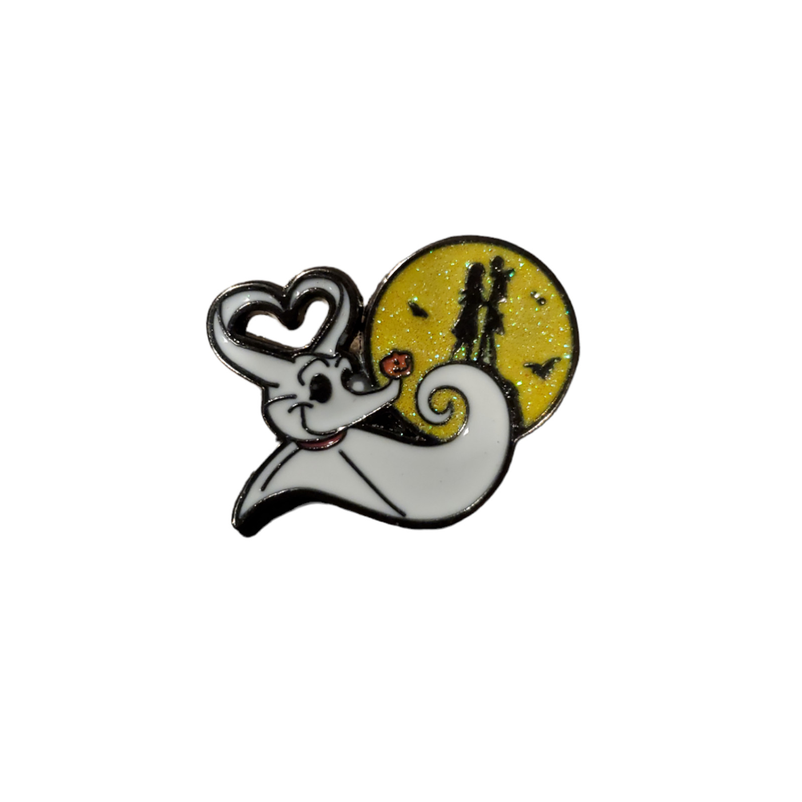 Zero Glitter Moon Pin Lapel Hat Nightmare Before Christmas Pinback Gift New