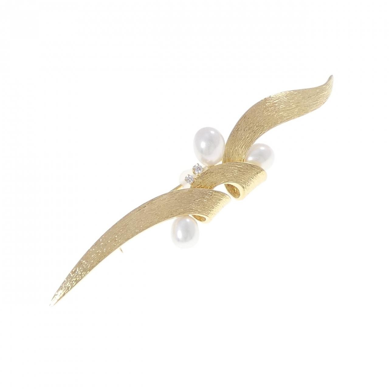 Authentic Mikimoto Freshwater Pearl Brooch #230-000-321-6544