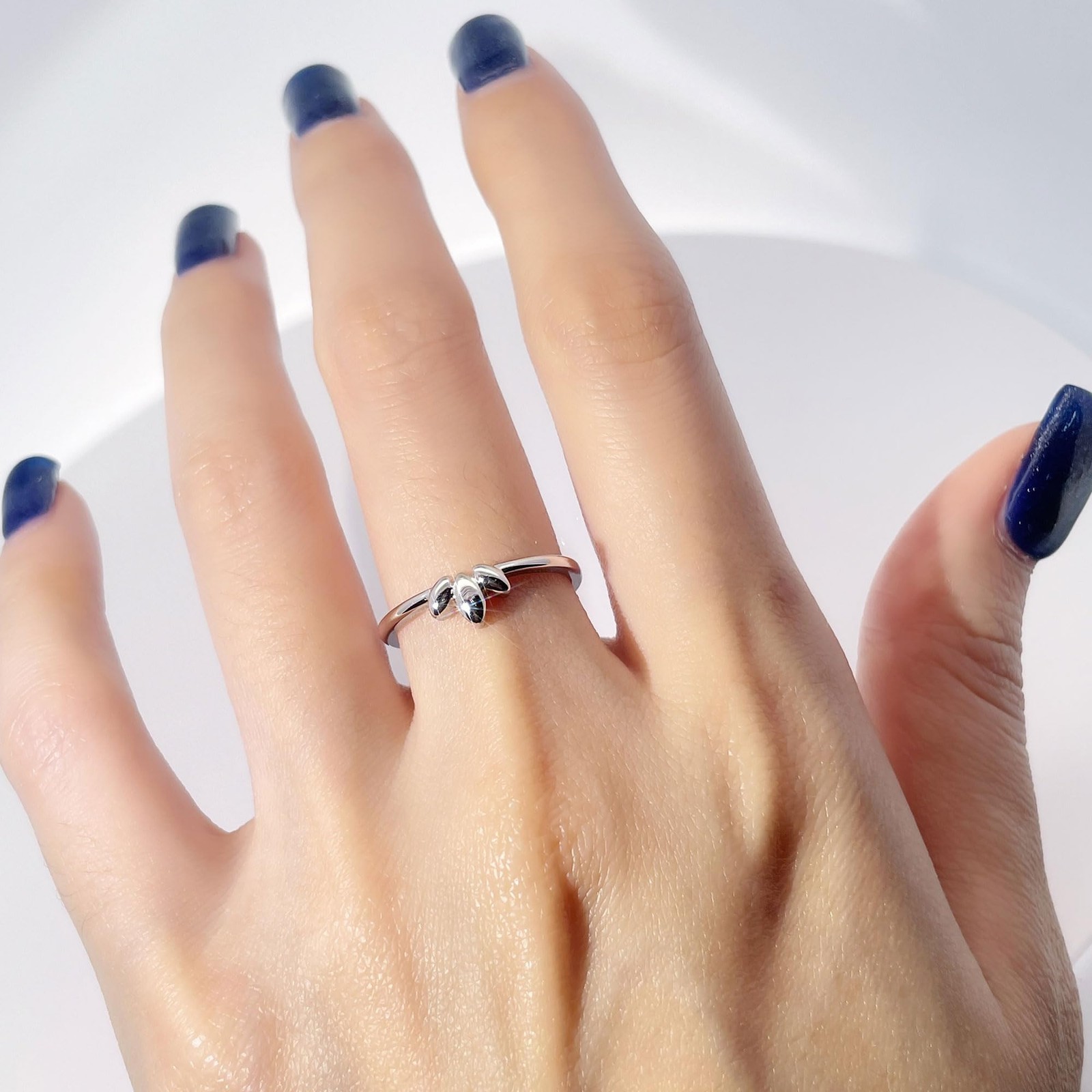 18K Gold Plated Adjustable Petal Band Ring – Trendy Gift for Women, Daily Wear