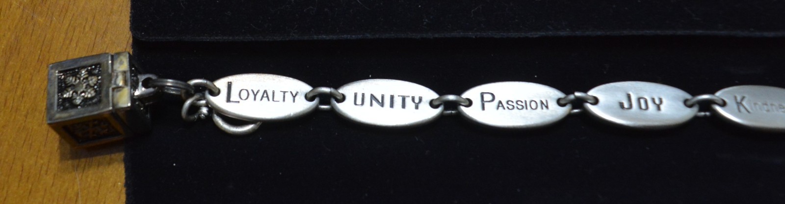 THE HUMANITY BRACELET NEW Virtue Charms LHH&F .923 Sterling Silver