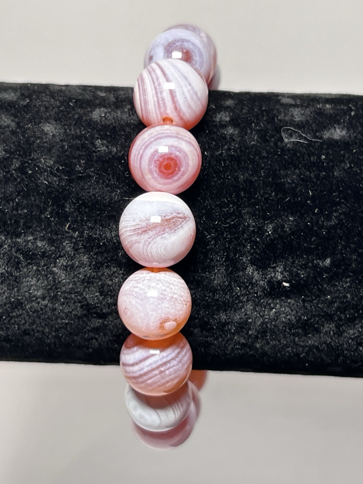Yaochen Agate Beaded Bracelet 12 mm (changes color in water) – See video
