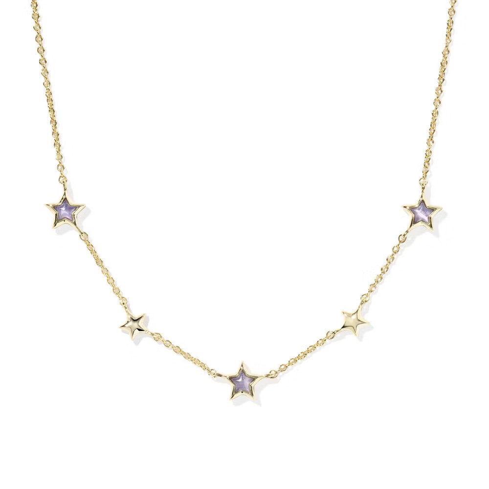 Kendra Scott Kayla Strand Necklace – Gold/Light Purple