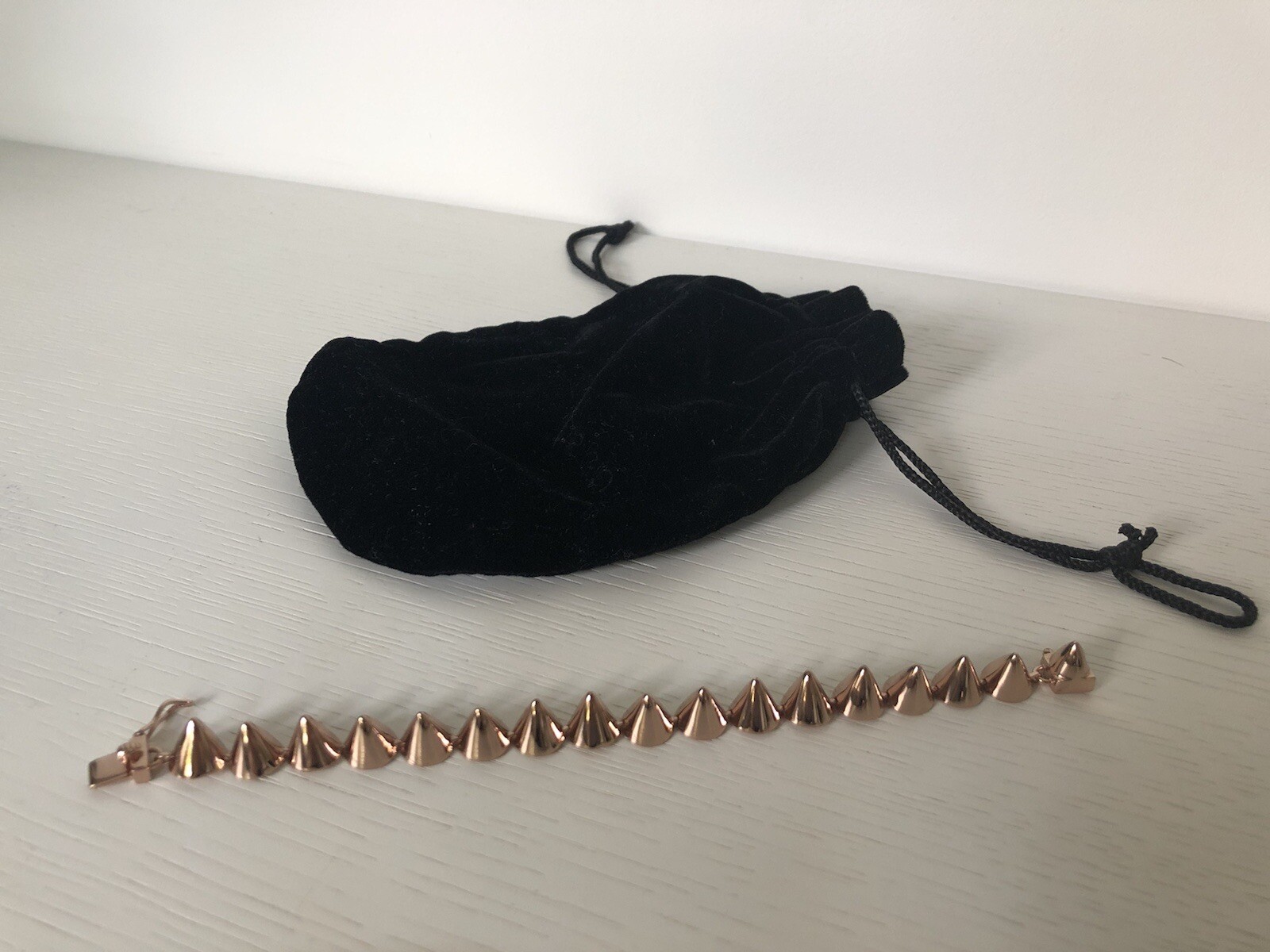 EDDIE BORGO Rose Gold Cone Bracelet – BRAND NEW – RRP £400