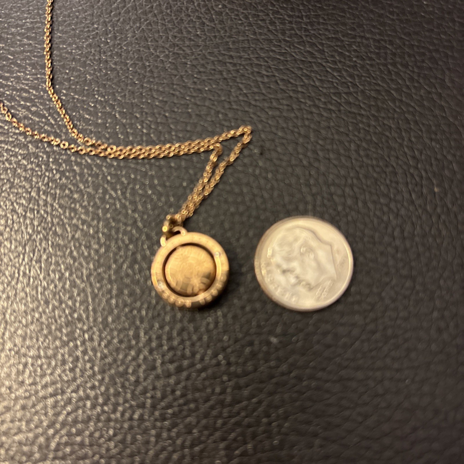 Michael Kors Pave Bar Slide Bracelet And Matching 18 Inch Rose Color Necklace
