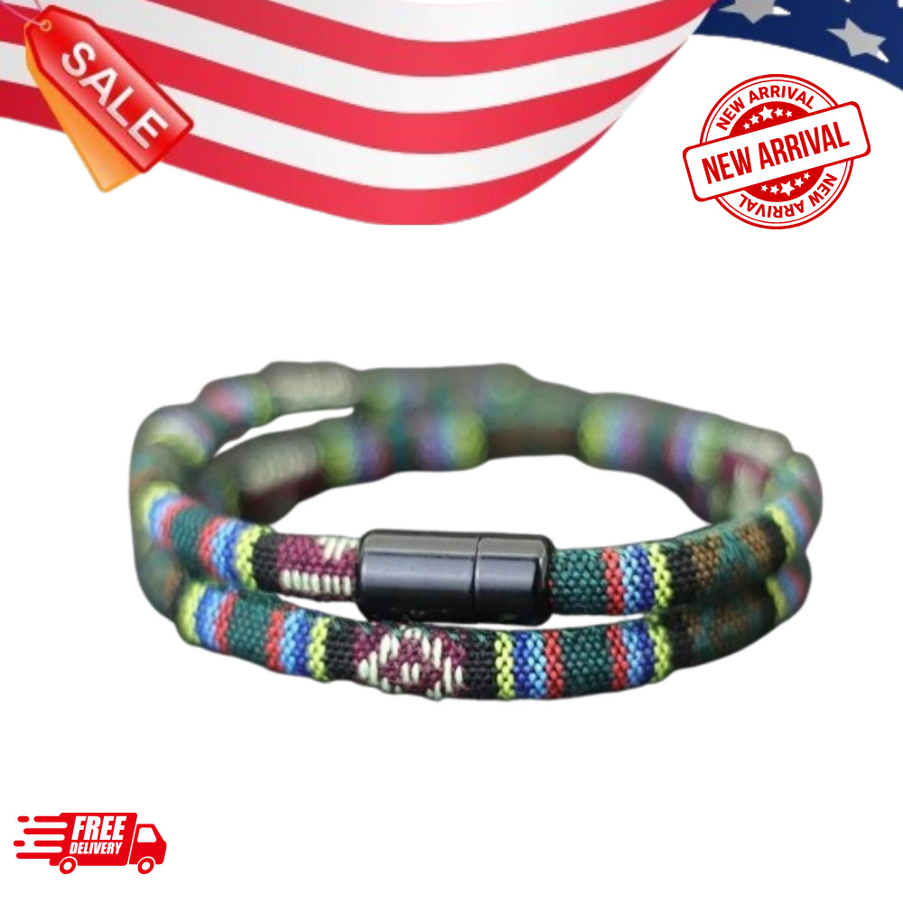 NEW Men’s Boho Rope Magnetic Bracelet Adventure Survival Beach Surf Pulsera – DG