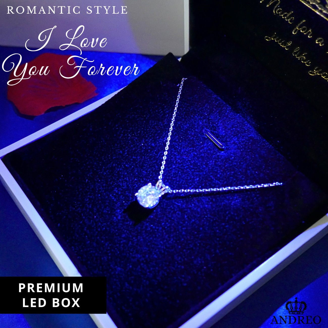 Solitaire Soulmate CUSTOM Romantic Love Necklace Girlfriend Birthday Gifts