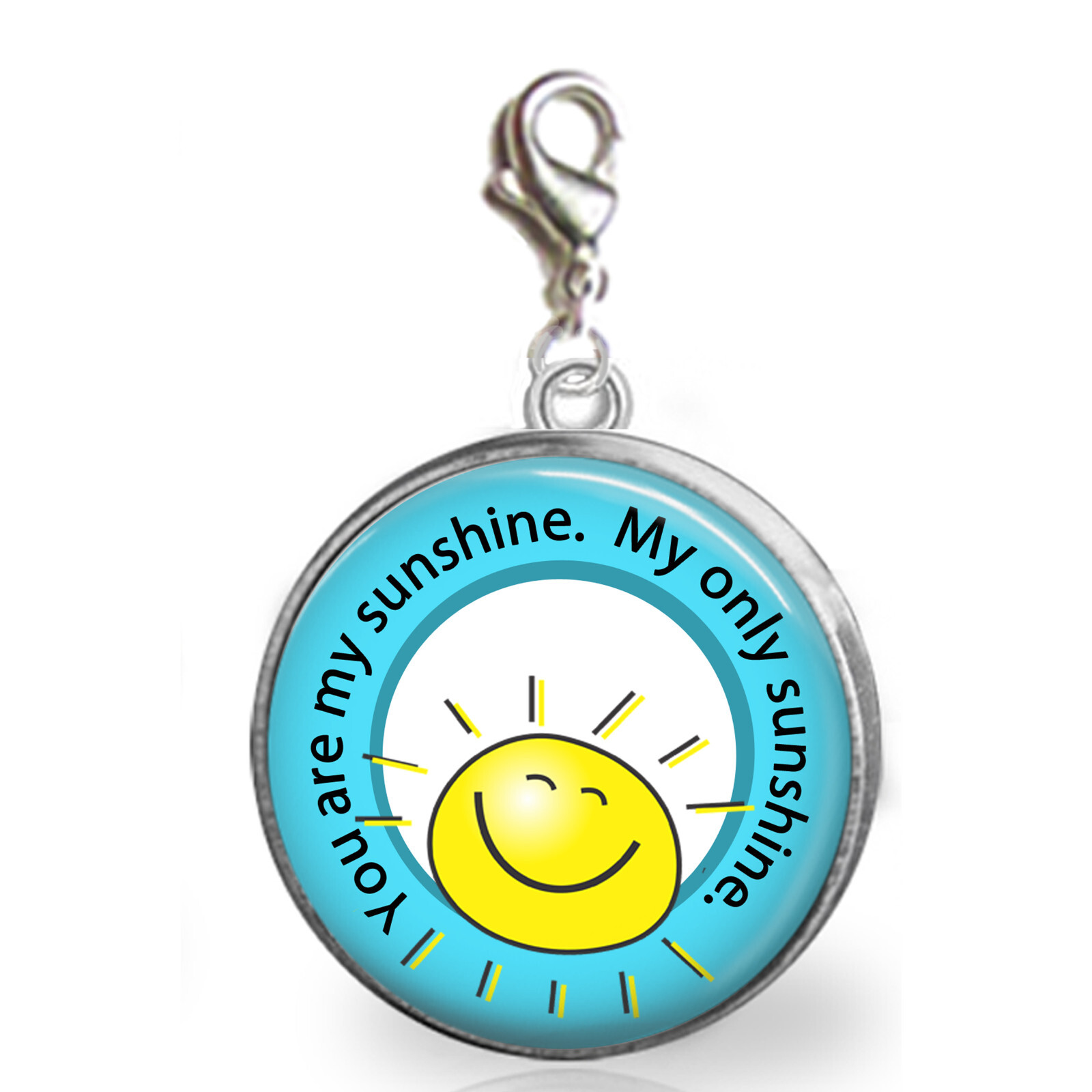 You Are My Sunshine Charm for Bracelet Zipper Pull Purse Charm Famiy Friend Love
