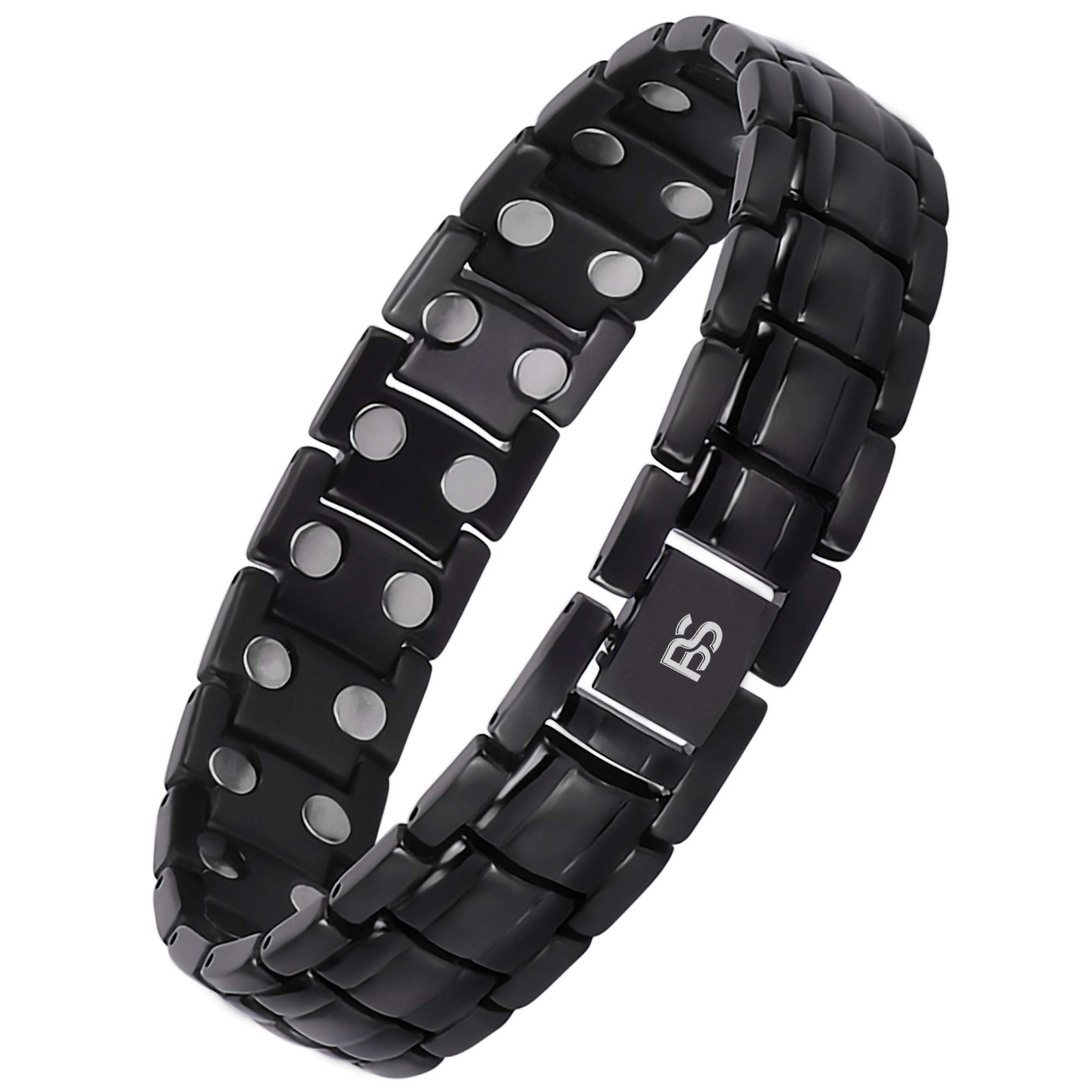 Gorgeous Magnetic Bracelet Ring Set Balance Energy Power Arthritis Pain Relief