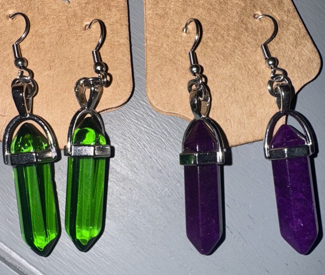 Boho Hexagon Crystal Earrings Fashion Earrings Various Colors Bohemian Crystal