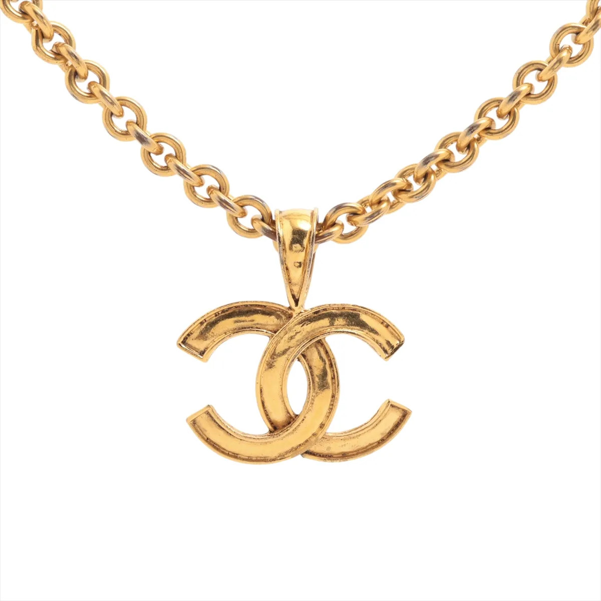 Chanel Coco Mark 94P Necklace GP Gold