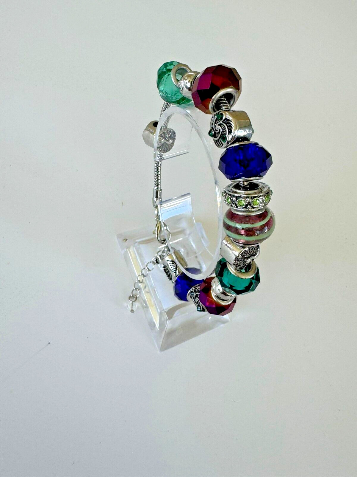 Multicolored Bracelet and quartz watch 7-1/2″ Bracelet w/ 1-1/2″ Extender Chain